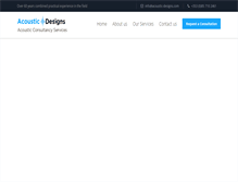 Tablet Screenshot of acoustic-designs.com